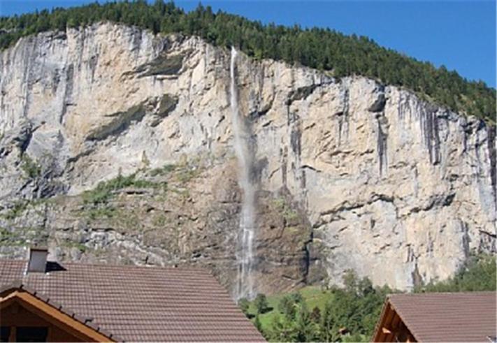 Charming Penthouse Lejlighed Lauterbrunnen Eksteriør billede